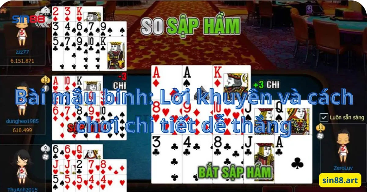 Bài mậu binh: Lời khuyên và cách chơi chi tiết dễ thắng 1 Bài mậu binh: Lời khuyên và cách chơi chi tiết dễ thắng
